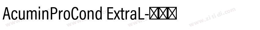 AcuminProCond ExtraL字体转换